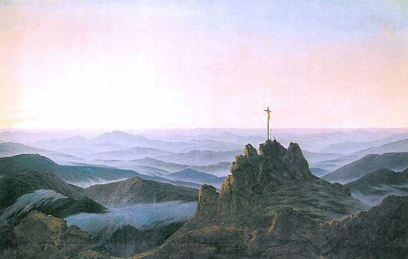 Caspar David Friedrich Morgen im Riesengebirge Germany oil painting art
